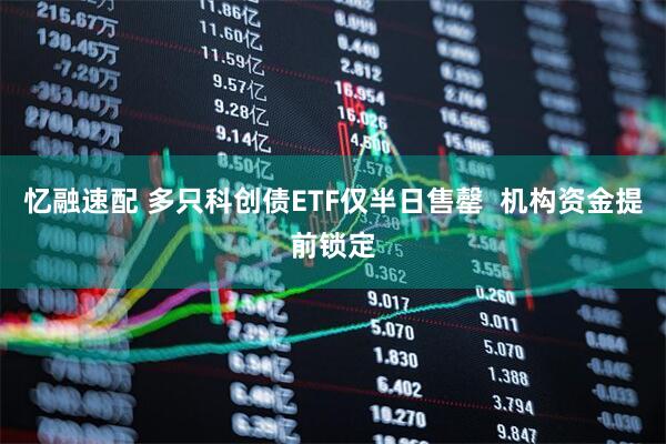忆融速配 多只科创债ETF仅半日售罄  机构资金提前锁定